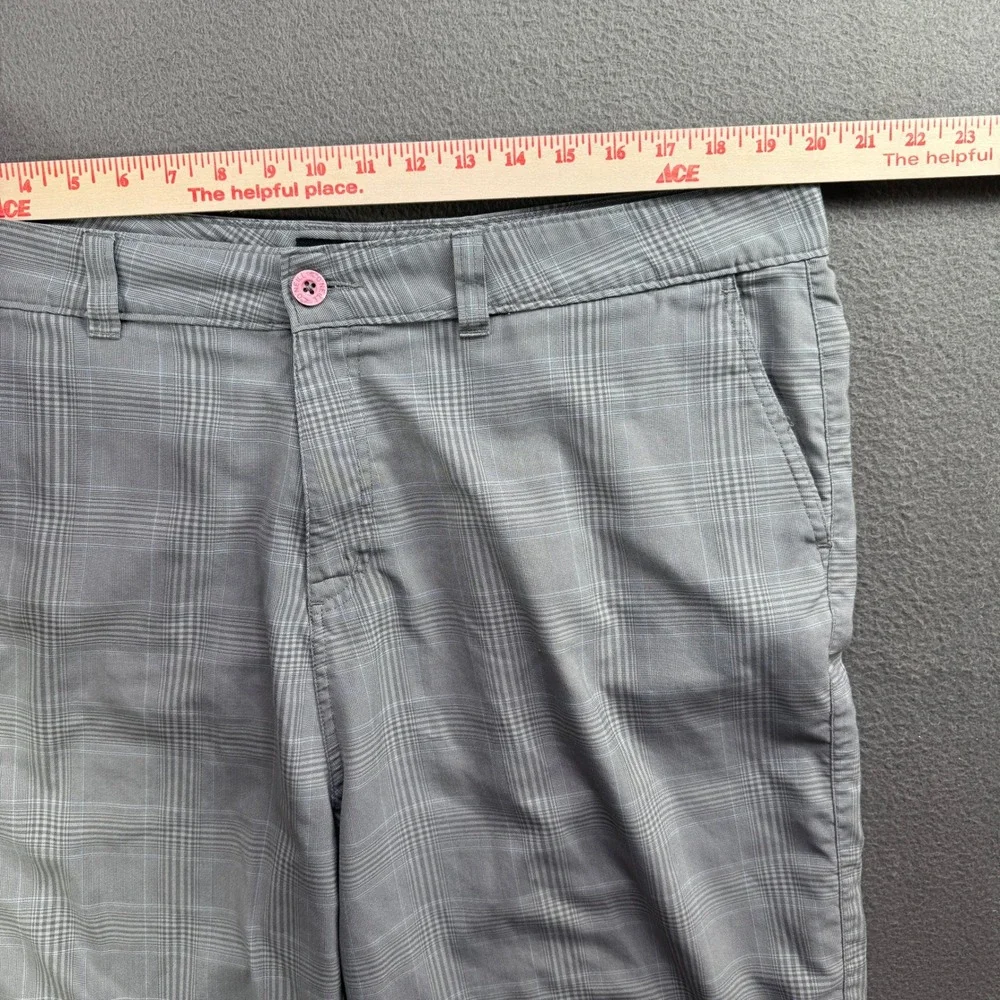 O'Neill Shorts Mens 40 Grey Plaid Flat Front Casual Summer‎ Surf Outdoor Bottoms